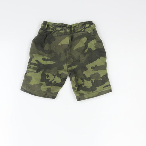 NEXT Boys Green Geometric  Chino Shorts Size 4 Years