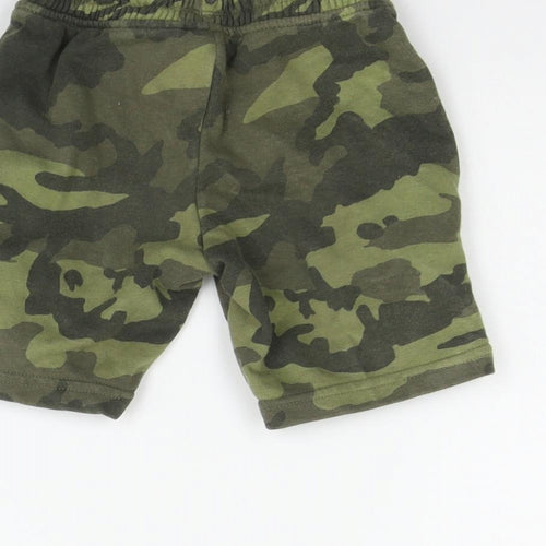 NEXT Boys Green Geometric  Chino Shorts Size 4 Years