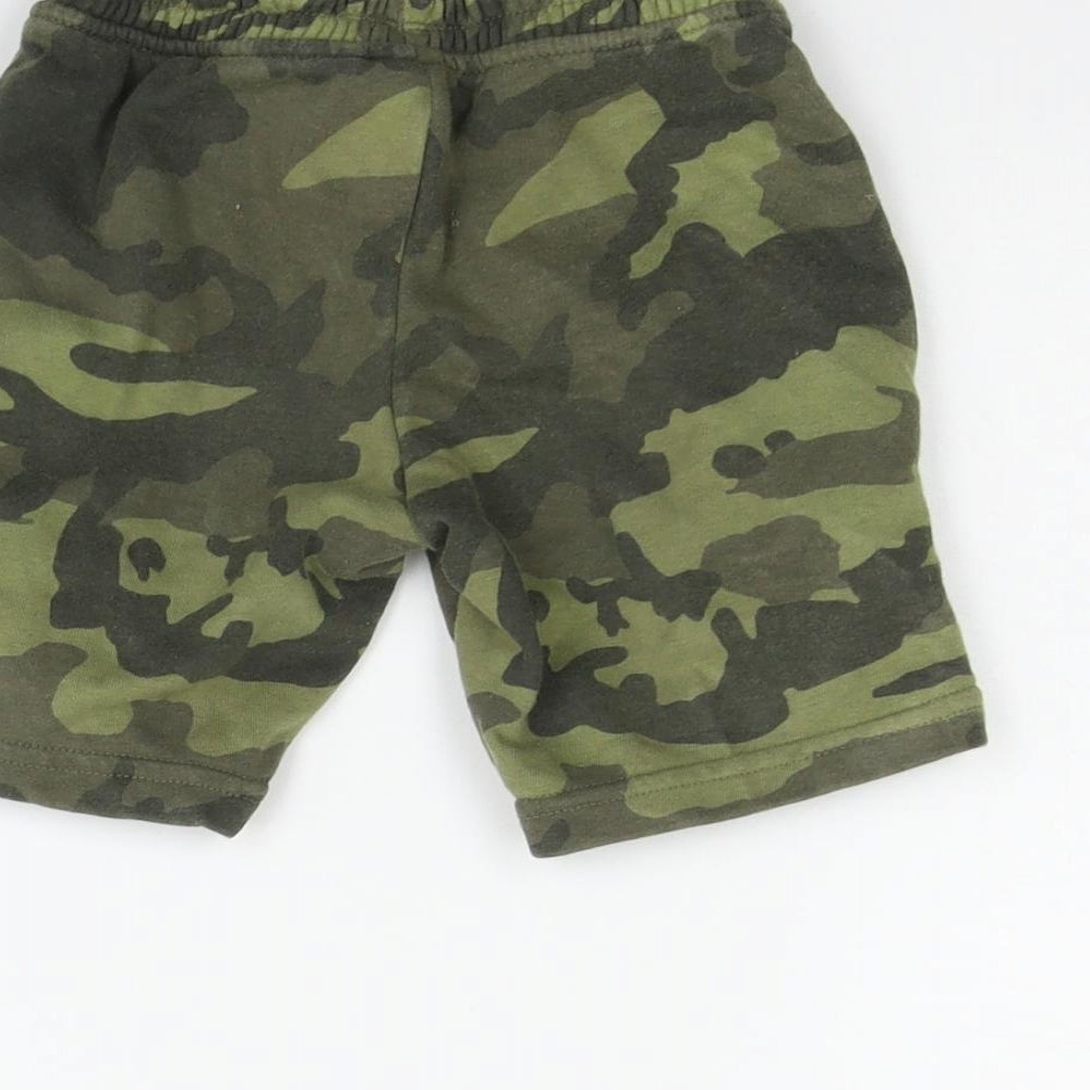 NEXT Boys Green Geometric  Chino Shorts Size 4 Years