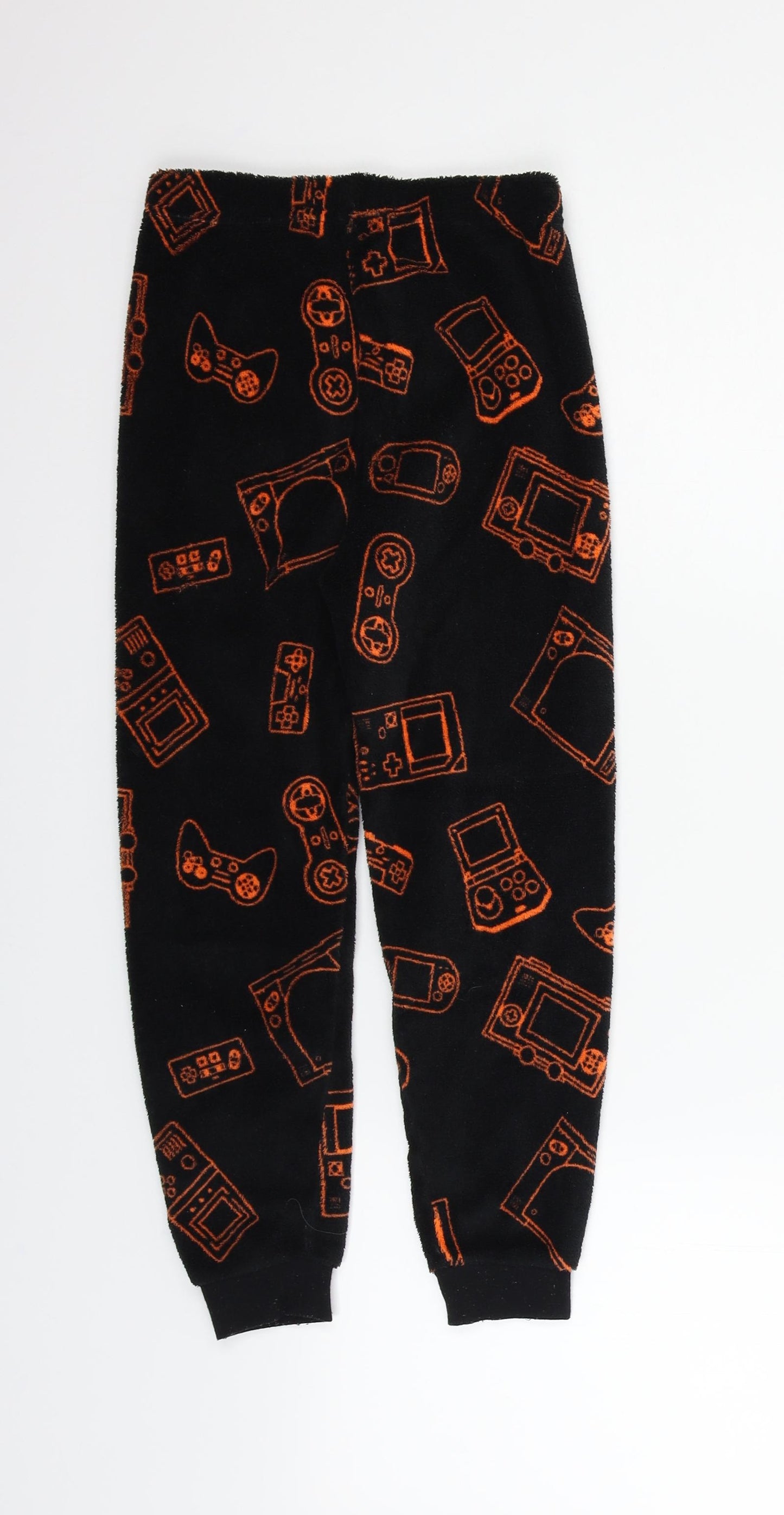 Primark Boys Black Geometric   Pyjama Pants Size 6-7 Years