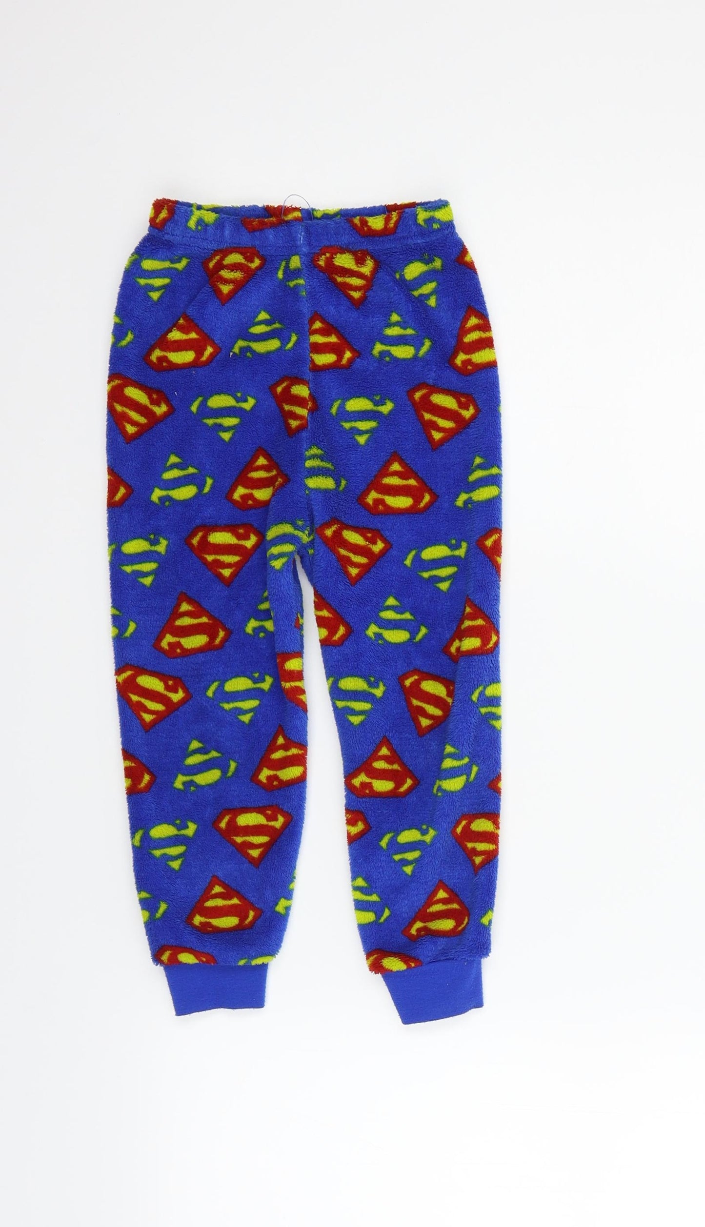Primark Boys Blue Geometric   Pyjama Pants Size 3-4 Years  - superman