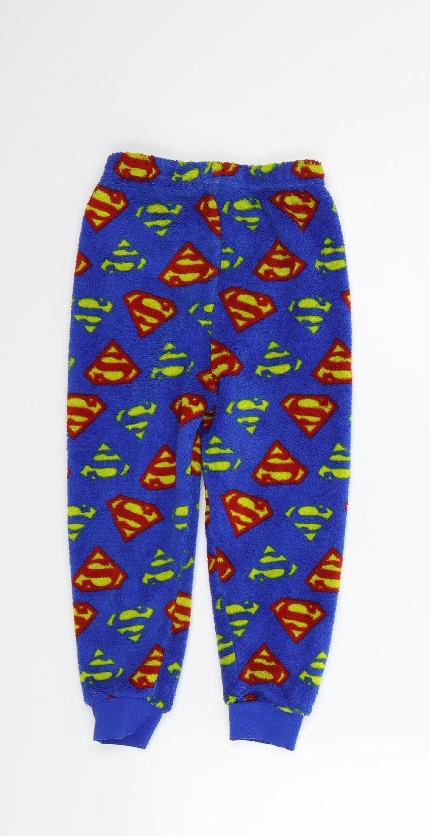 Primark Boys Blue Geometric   Pyjama Pants Size 3-4 Years  - superman