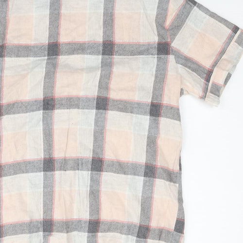 George Womens Pink Check  Top Pyjama Top Size 8
