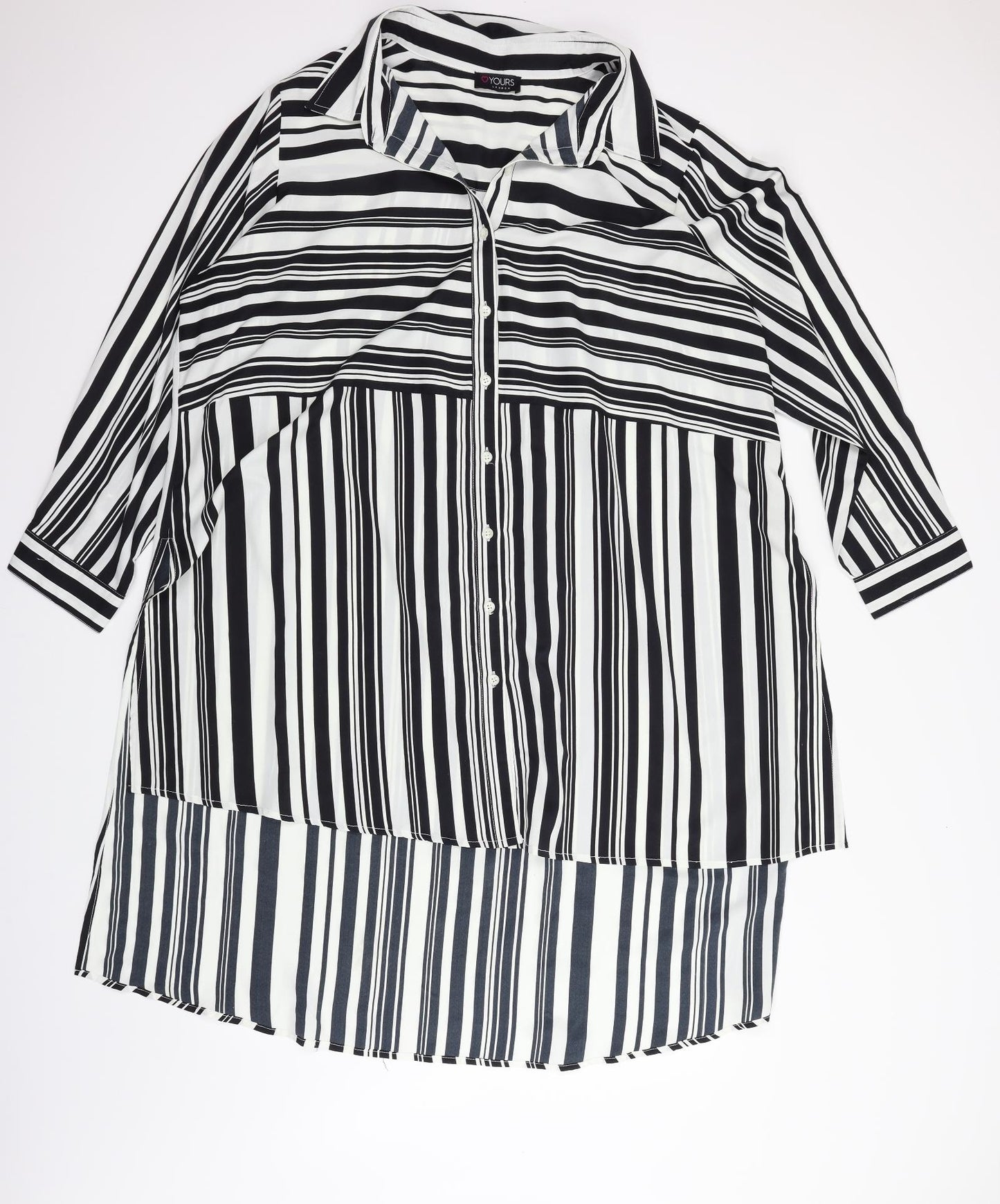 Topshop Womens White Striped  T-Shirt Dress
