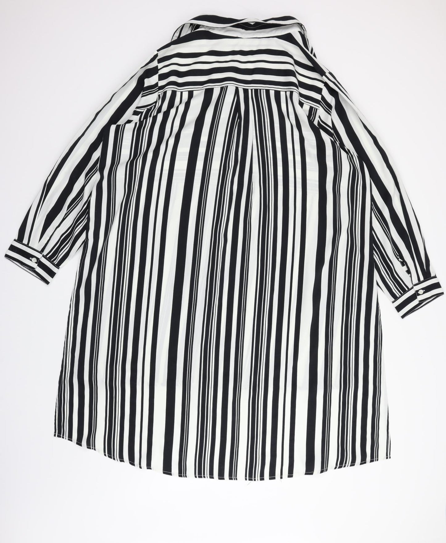 Topshop Womens White Striped  T-Shirt Dress