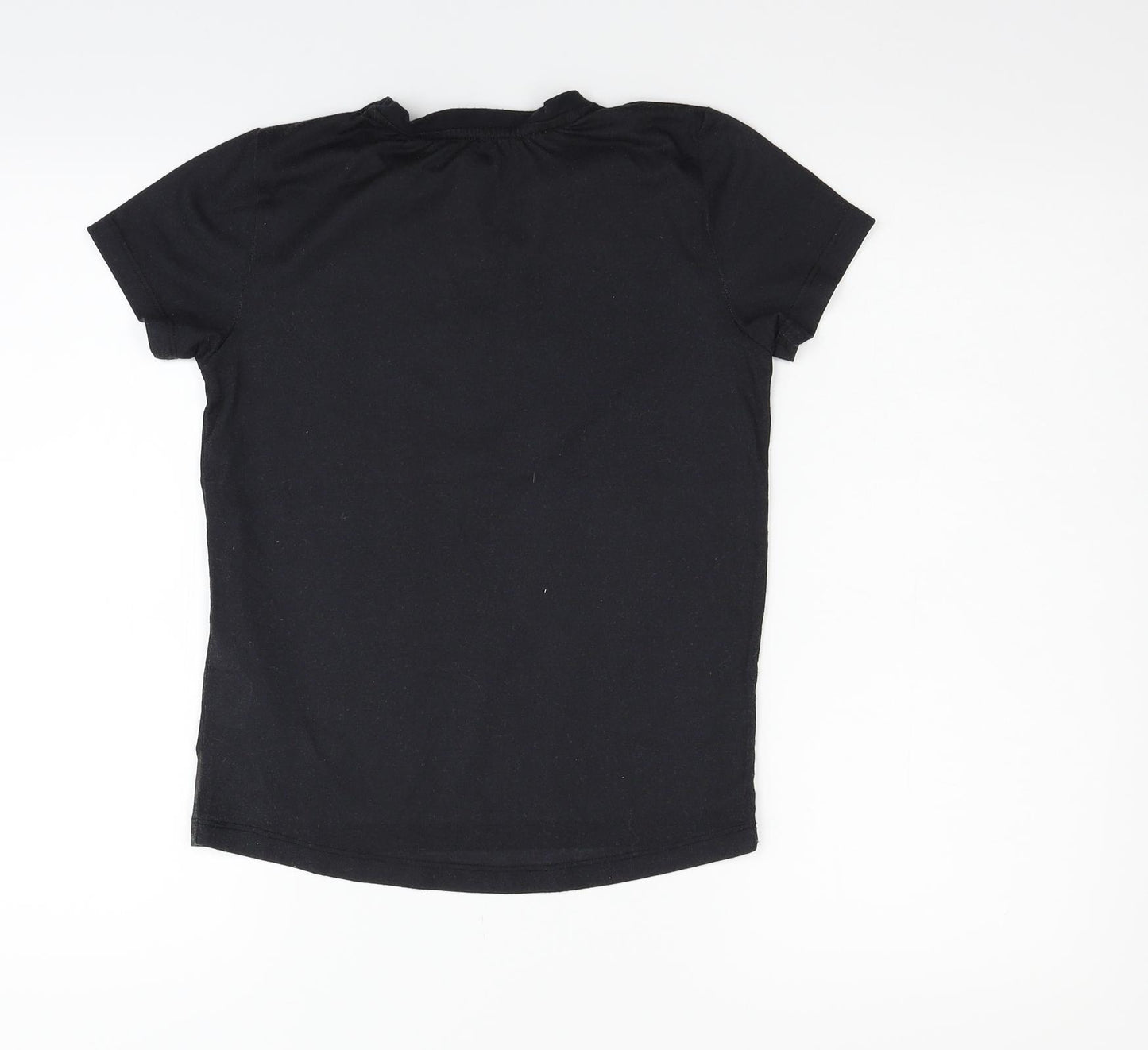 Primark Girls Black   Basic T-Shirt Size 9-10 Years  - PLAYSTATION