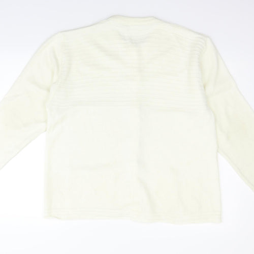 Casper Womens Beige   Cardigan Jumper Size L  - washable mark on arm