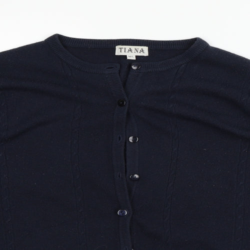 tiana Womens Blue   Cardigan Jumper Size M