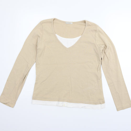 George Womens Beige   Pullover Jumper Size 18  - washable marks on bottom of top