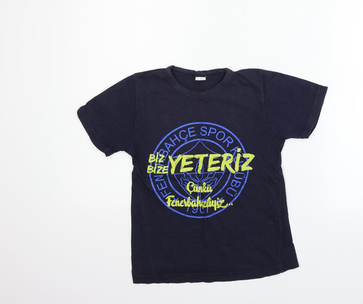 Preworn Boys Blue Basic T-Shirt Size S