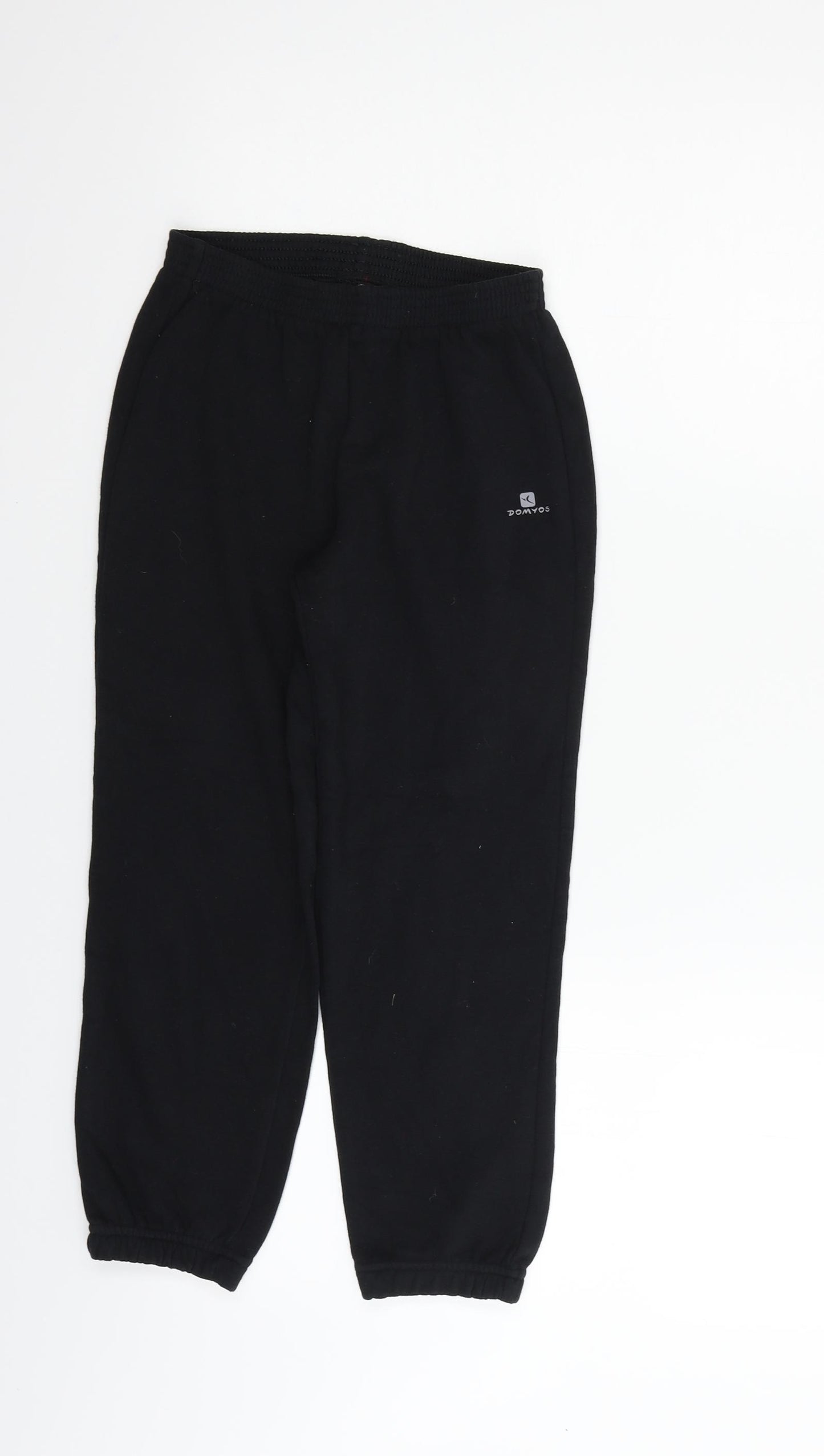 DECATHLON  Boys Black   Jogger Trousers Size 8 Years