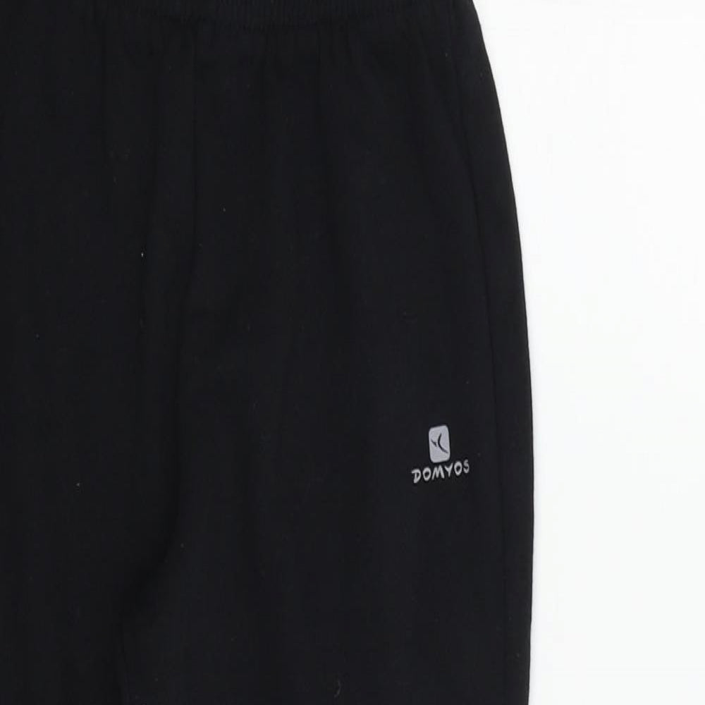 DECATHLON  Boys Black   Jogger Trousers Size 8 Years