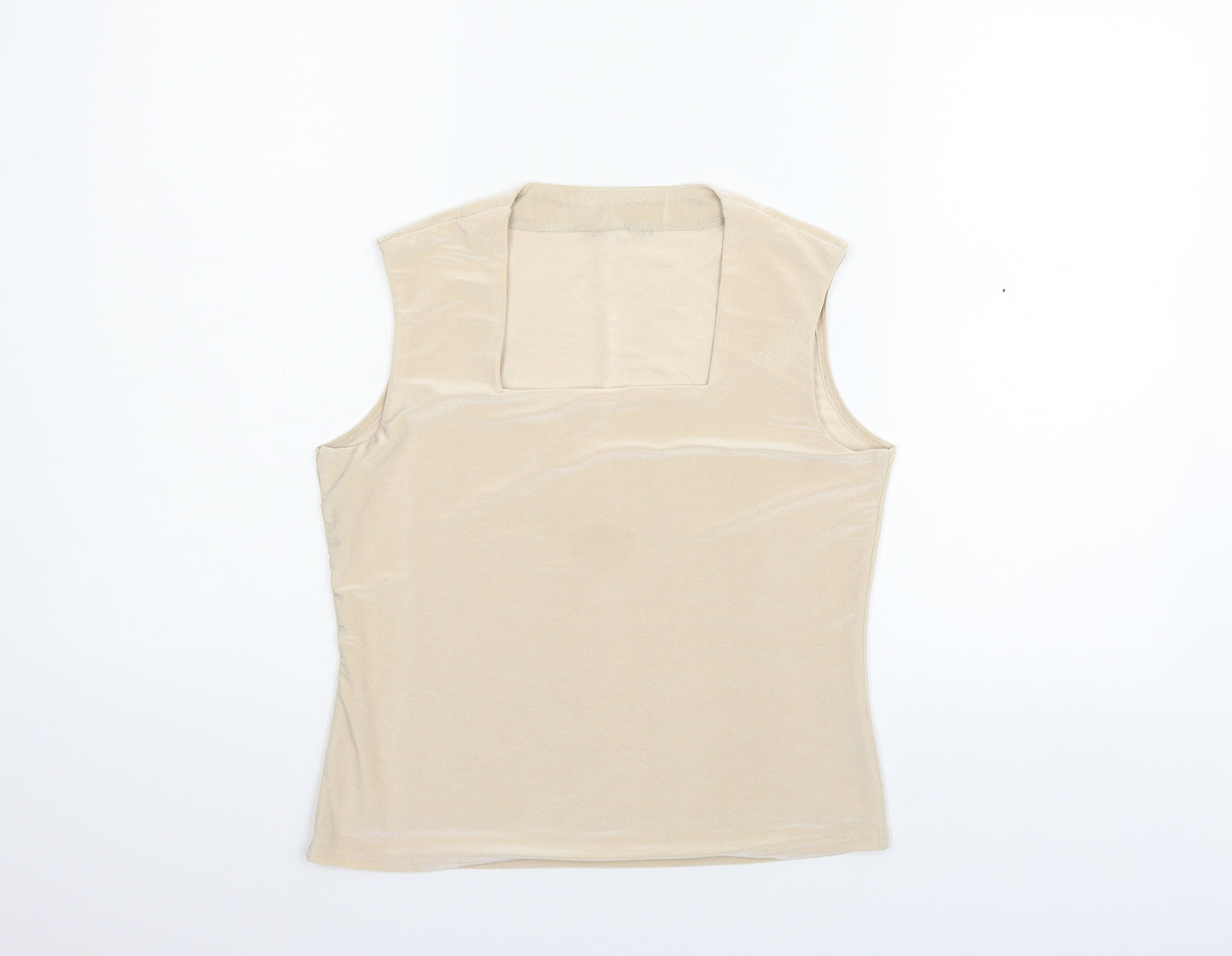 Preworn Womens Gold   Basic Blouse Size 10