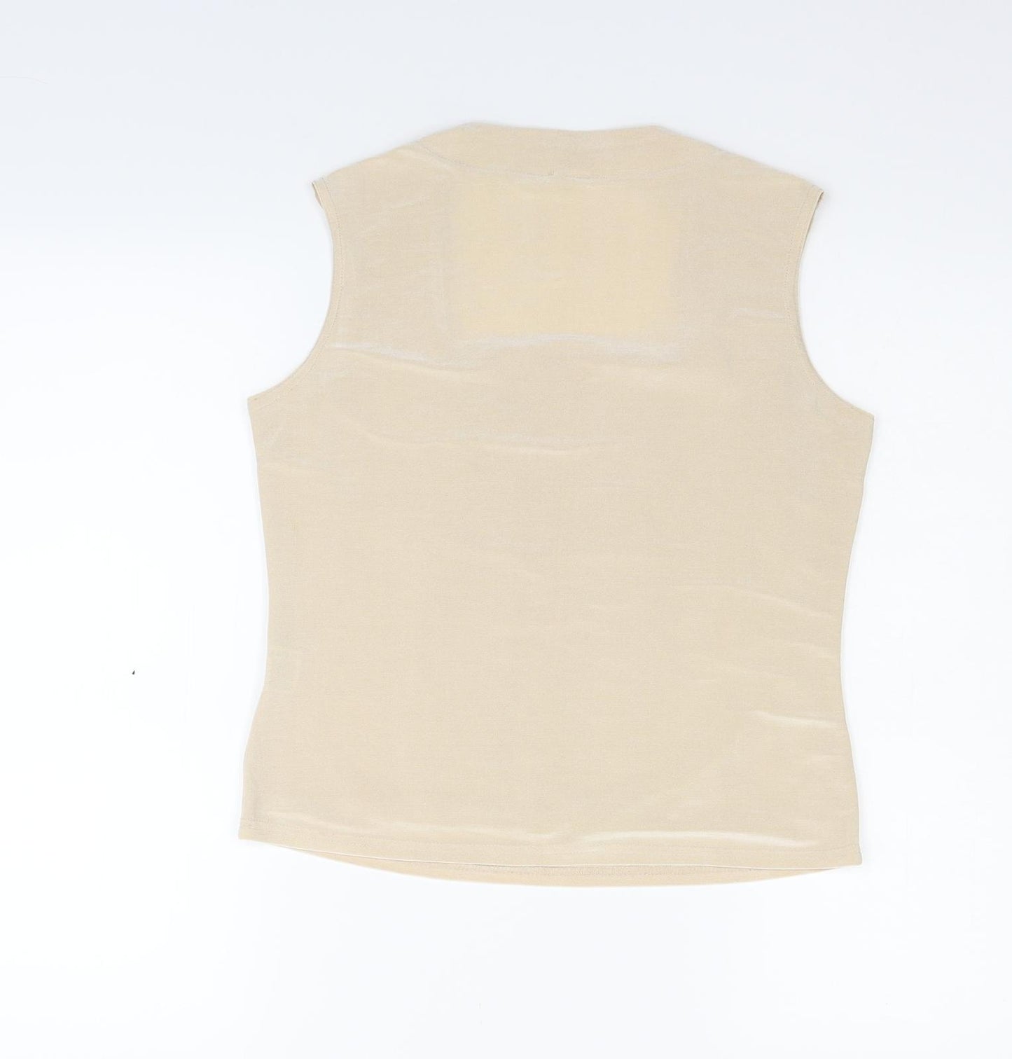 Preworn Womens Gold   Basic Blouse Size 10