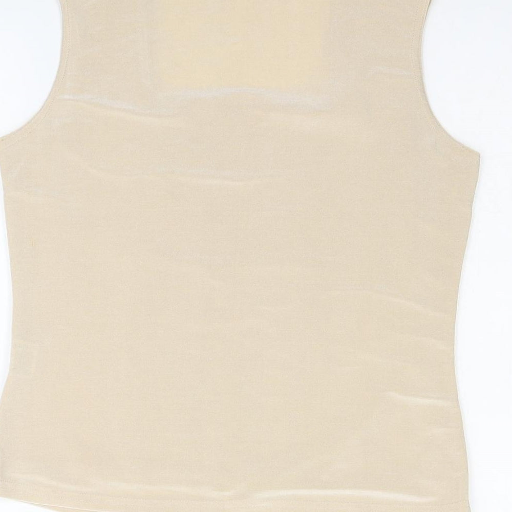 Preworn Womens Gold   Basic Blouse Size 10