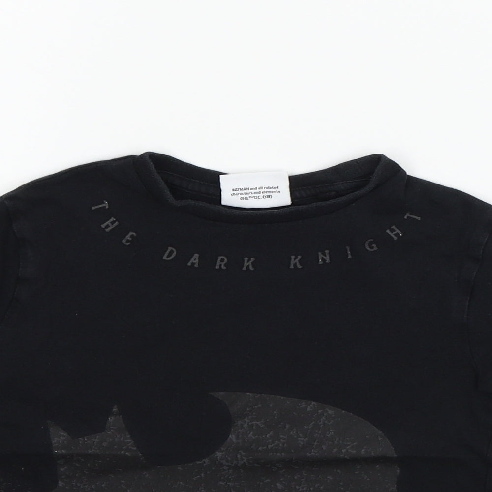NEXT Boys Black   Basic T-Shirt Size 4 Years  - batman