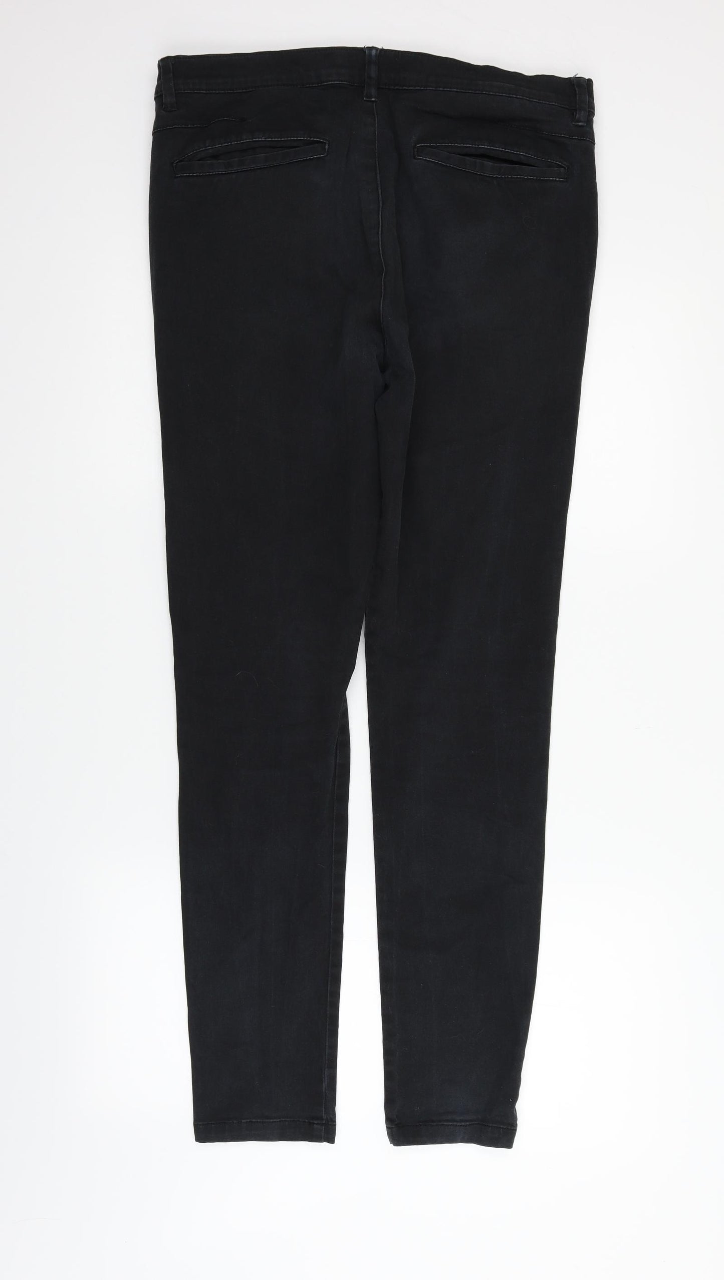 Topman Womens Black   Trousers  Size 34 in L28 in