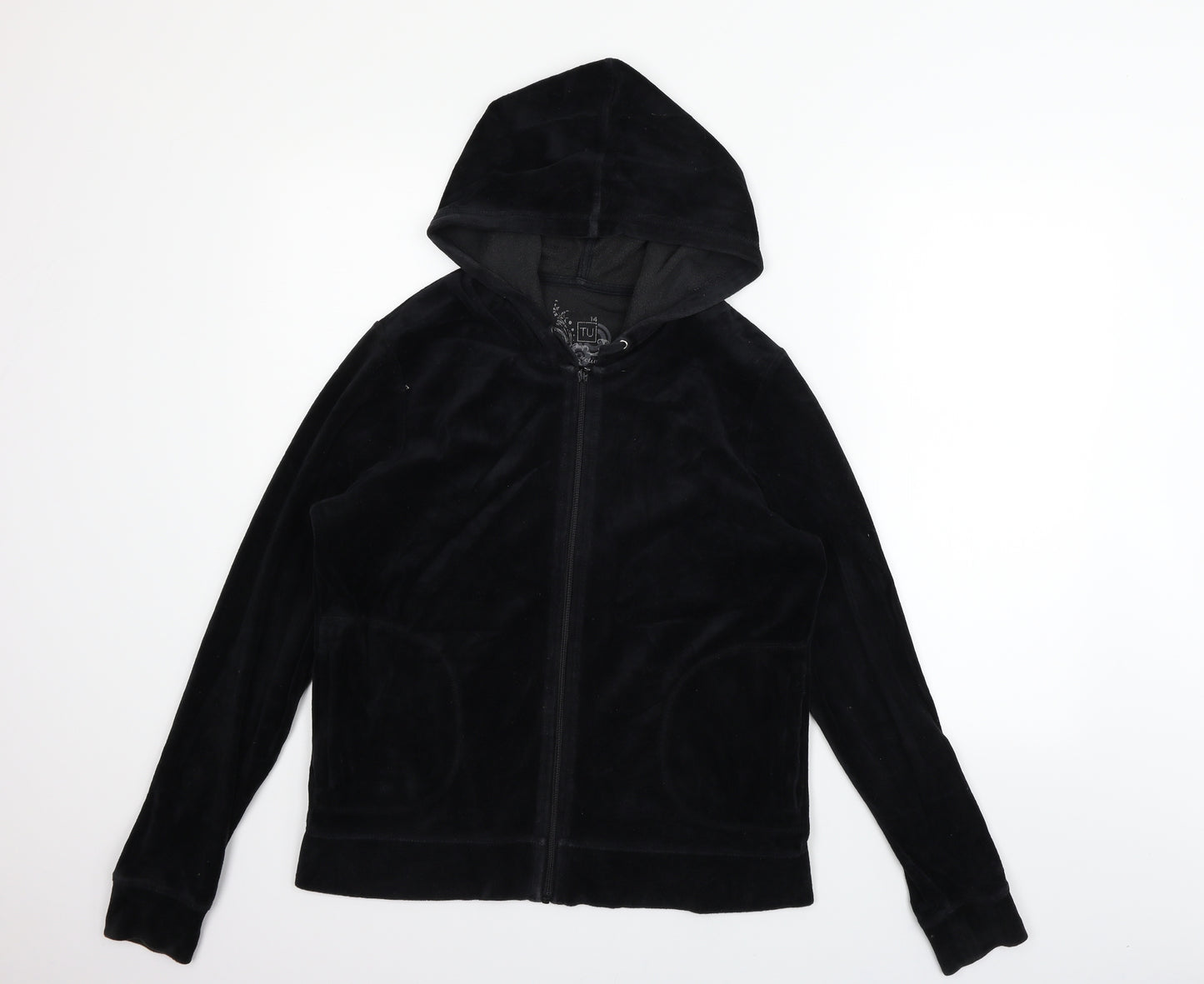 TU Womens Black   Full Zip Jumper Size 14