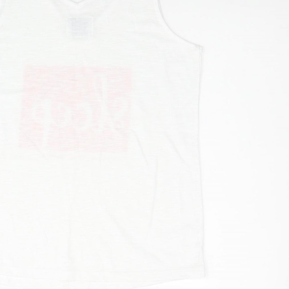 Matalan Womens White   Basic Tank Size S