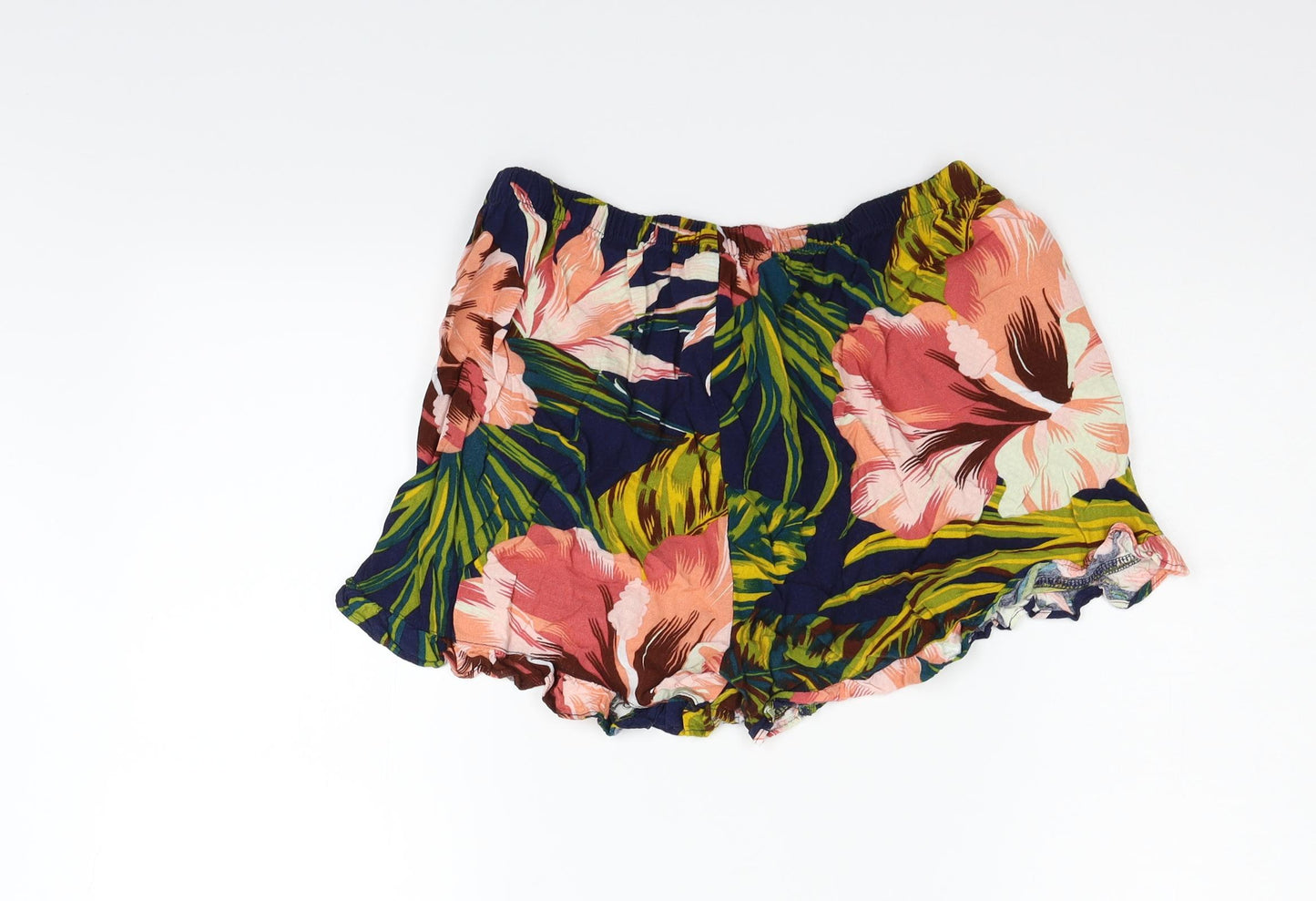NEXT Womens Blue Floral  Cut-Off Shorts Size 12