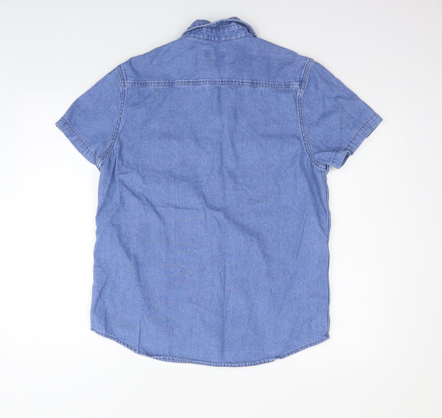 Primark Womens Blue   Basic Button-Up Size L