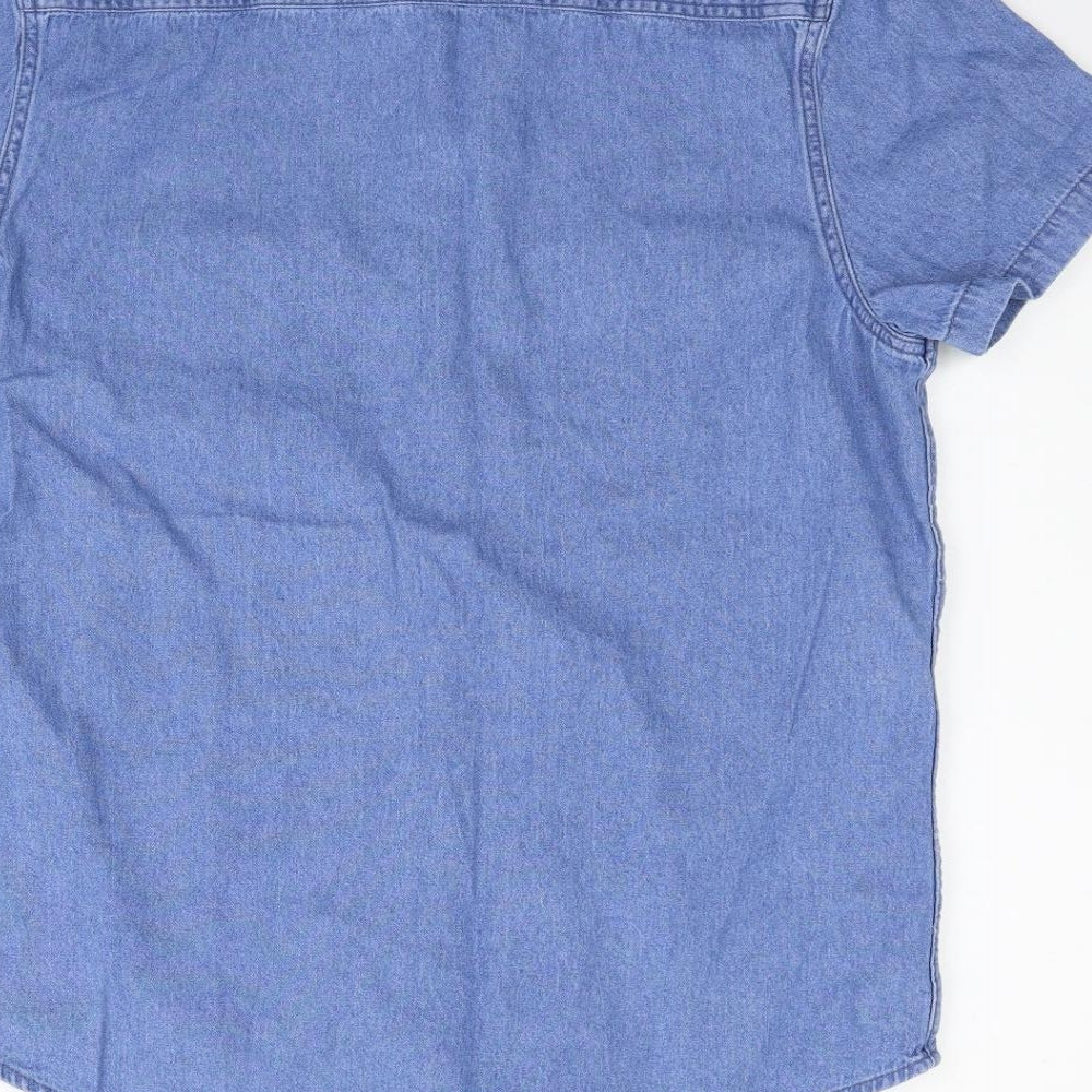 Primark Womens Blue   Basic Button-Up Size L
