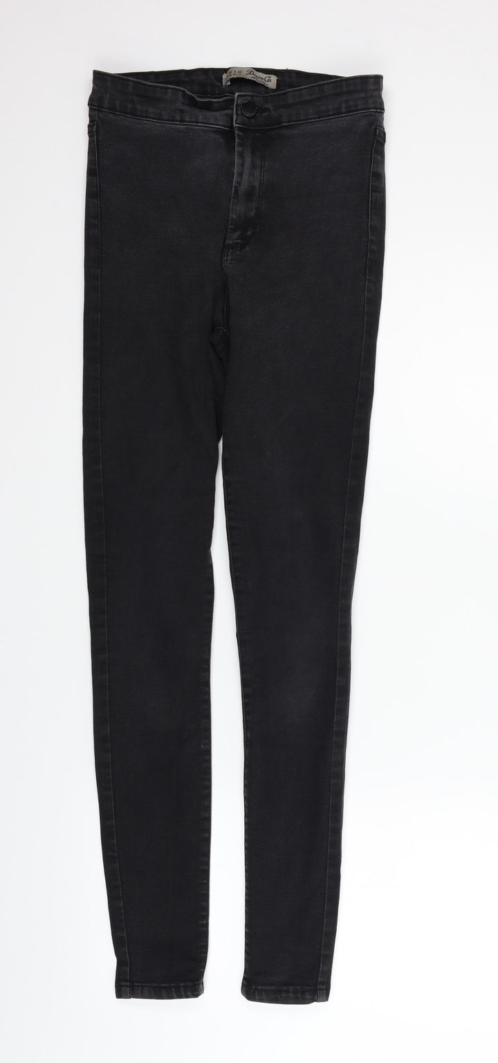 deniem & co Womens Black Straight Jeans Size 10 L28 in