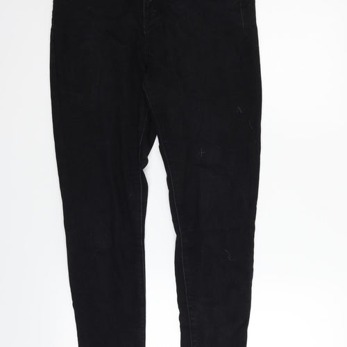 Boohoo Womens Black   Straight Jeans Size 10 L26 in