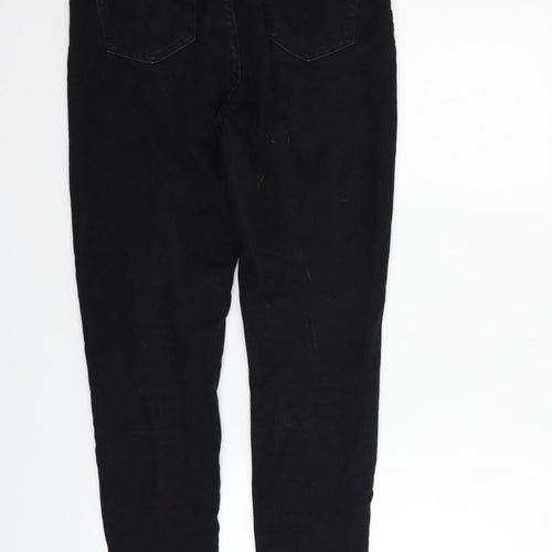 Boohoo Womens Black   Straight Jeans Size 10 L26 in