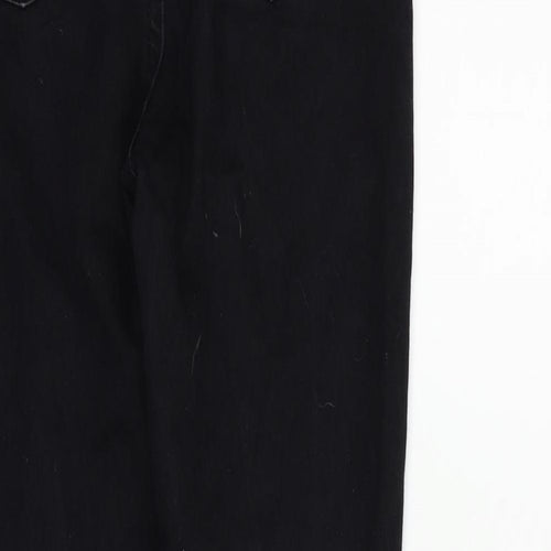 Boohoo Womens Black   Straight Jeans Size 10 L26 in