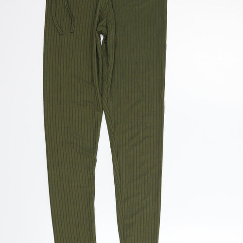 Boohoo Womens Green   Jegging Trousers Size 10 L28 in