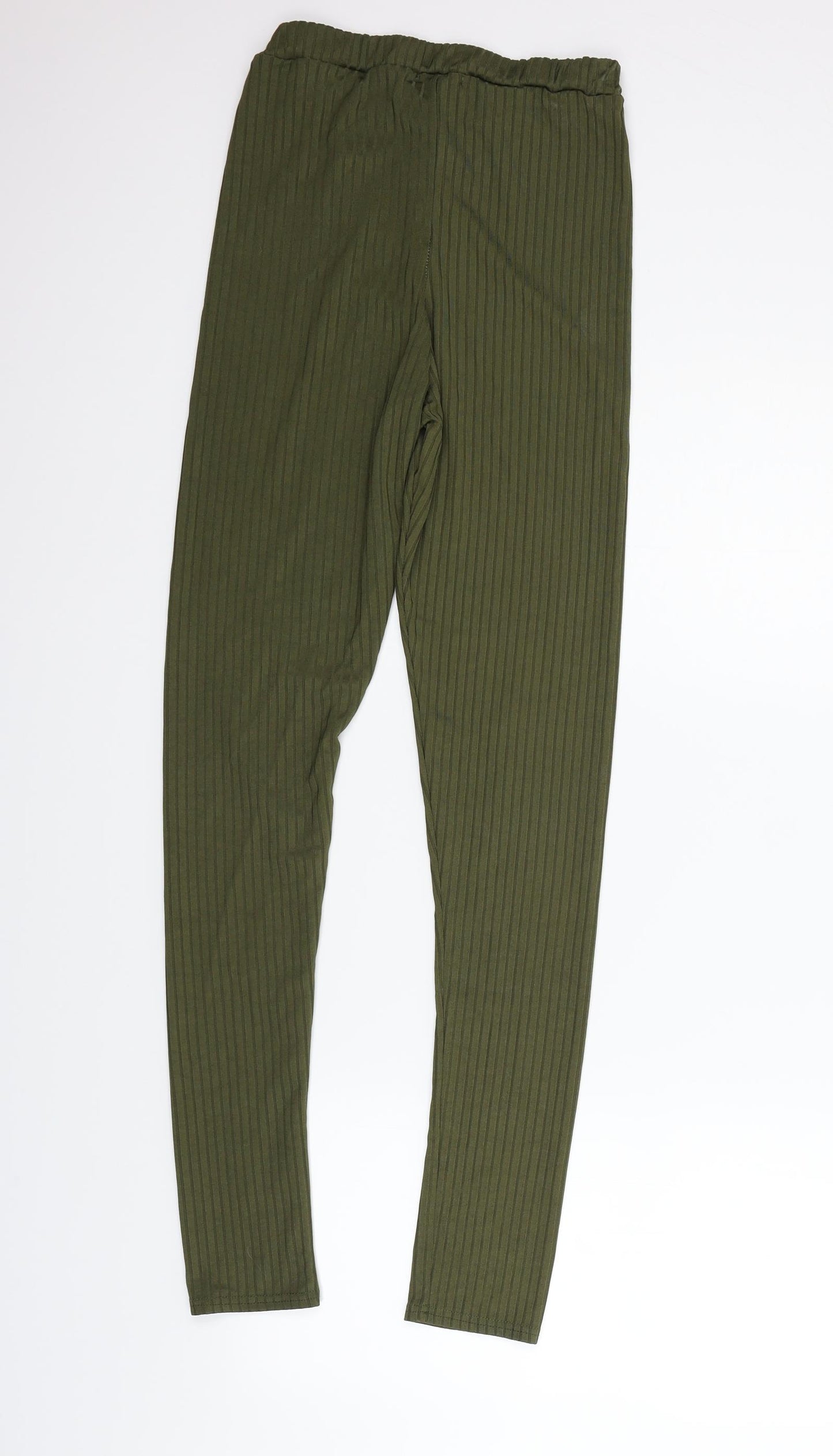Boohoo Womens Green   Jegging Trousers Size 10 L28 in