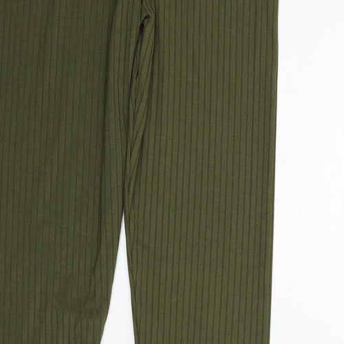 Boohoo Womens Green   Jegging Trousers Size 10 L28 in