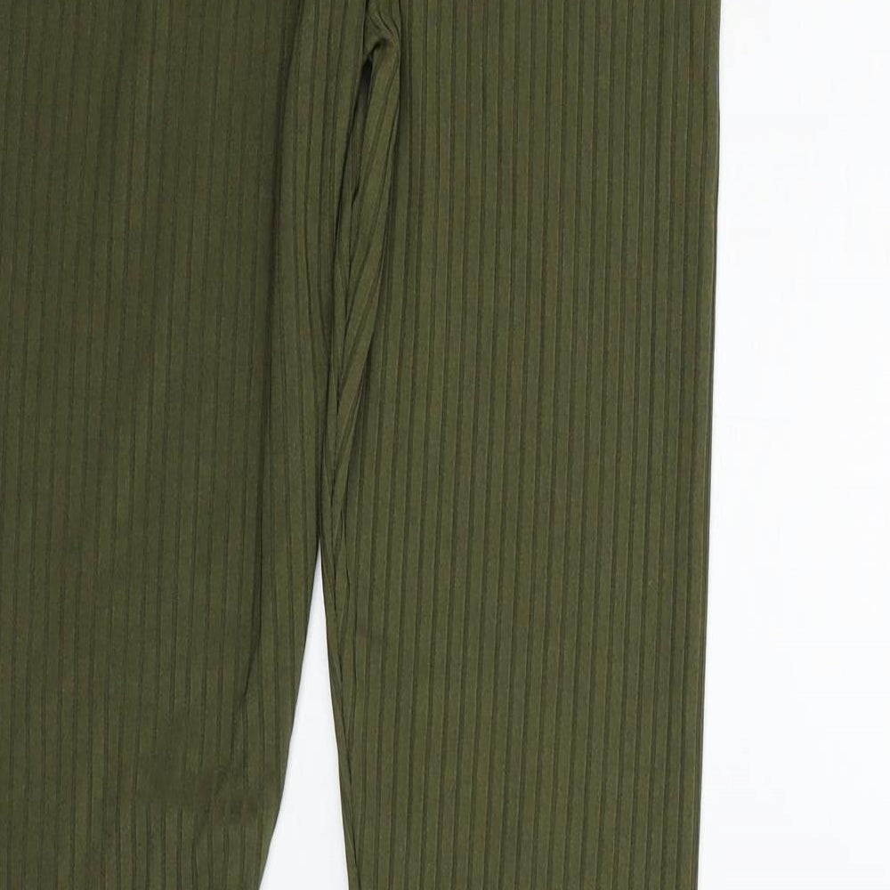 Boohoo Womens Green   Jegging Trousers Size 10 L28 in