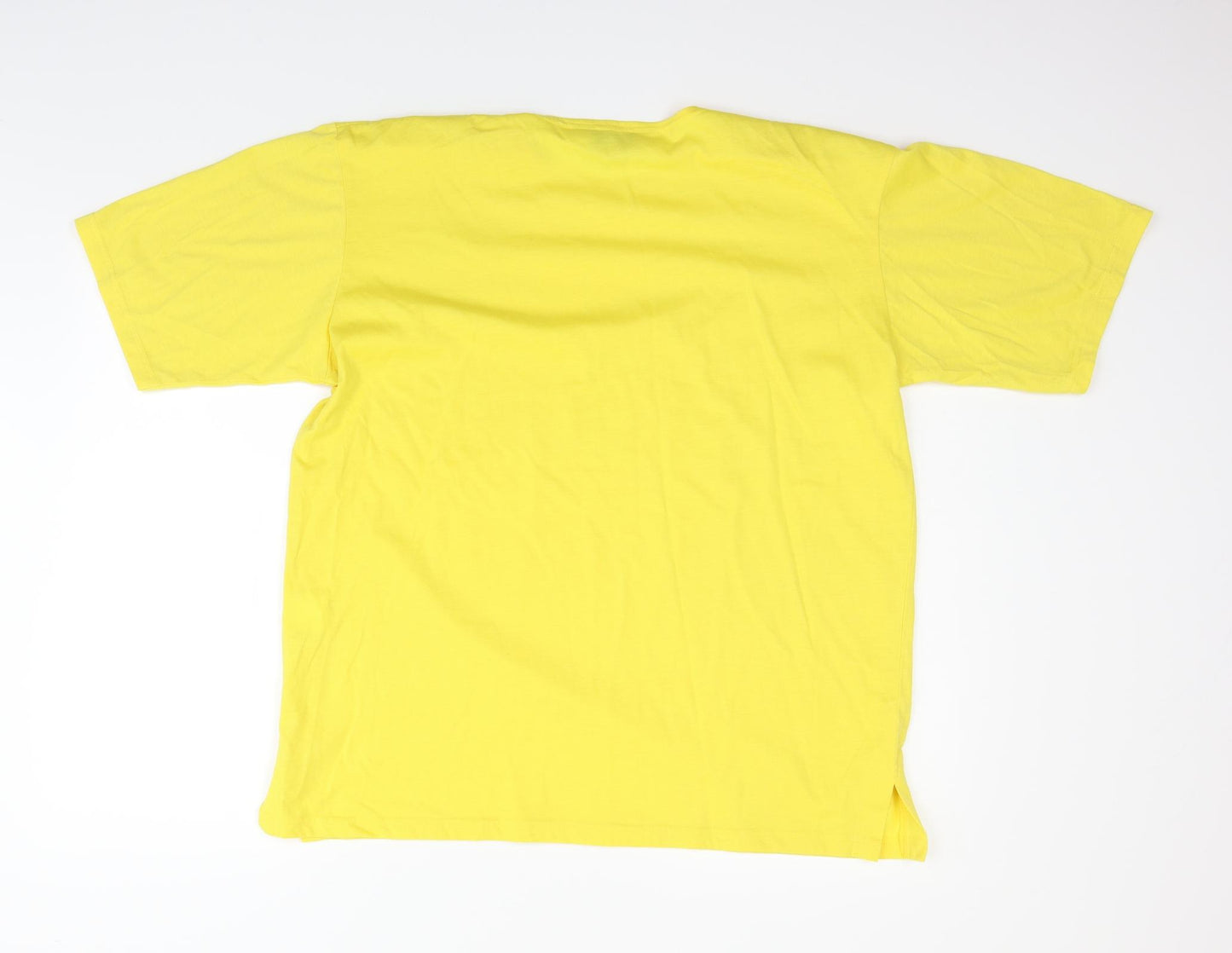 SLIMMA Womens Yellow   Basic T-Shirt Size L