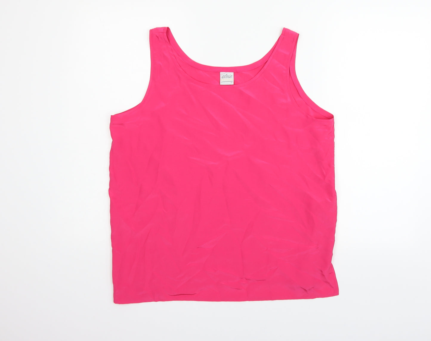 Elsie Whiteley Womens Pink   Basic Tank Size 10