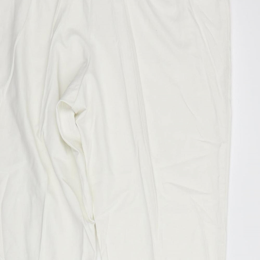 Marks and Spencer Womens White   Trousers  Size 22 L26 in