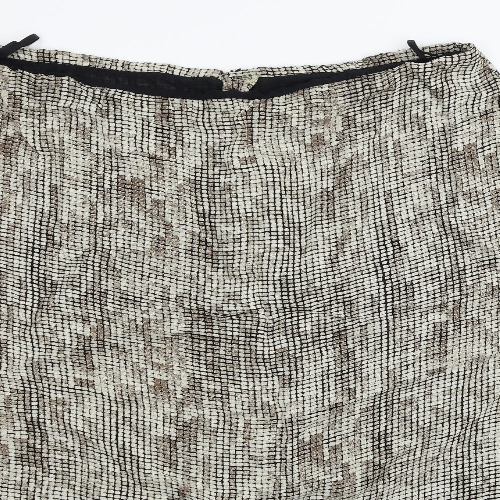 Marks and Spencer Womens Beige   Flare Skirt Size 22