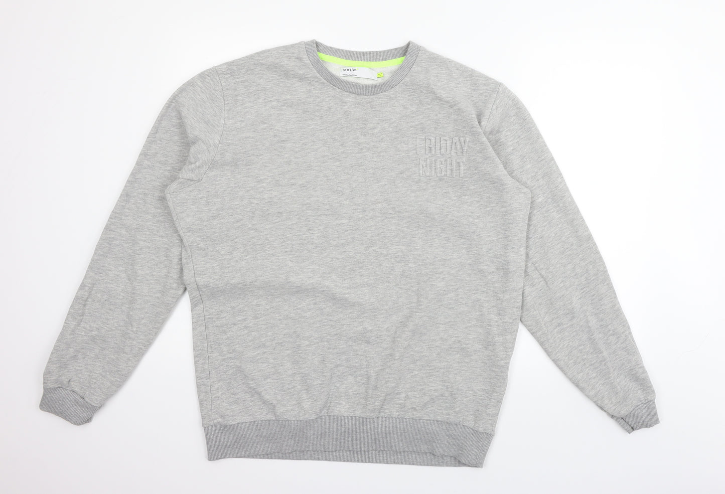 celio Mens Grey   Pullover Jumper Size L