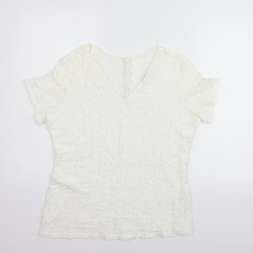Per Una Womens White   Pullover Jumper Size 16