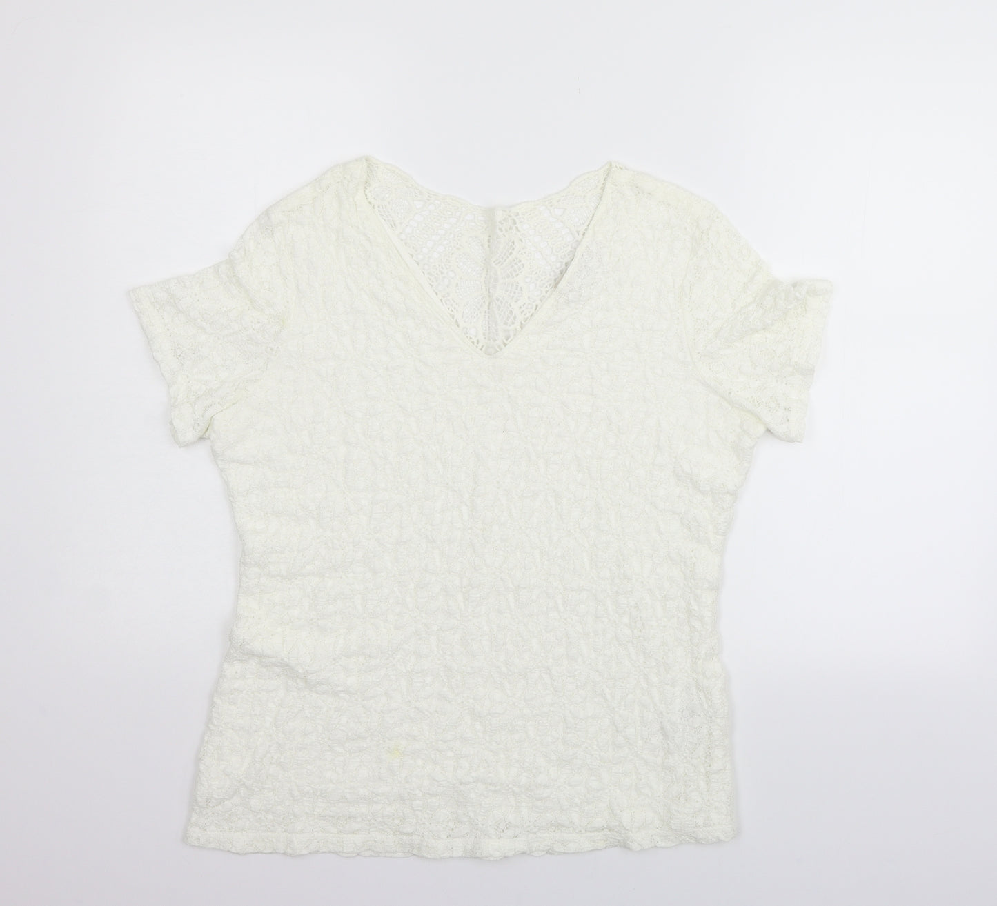Per Una Womens White   Pullover Jumper Size 16