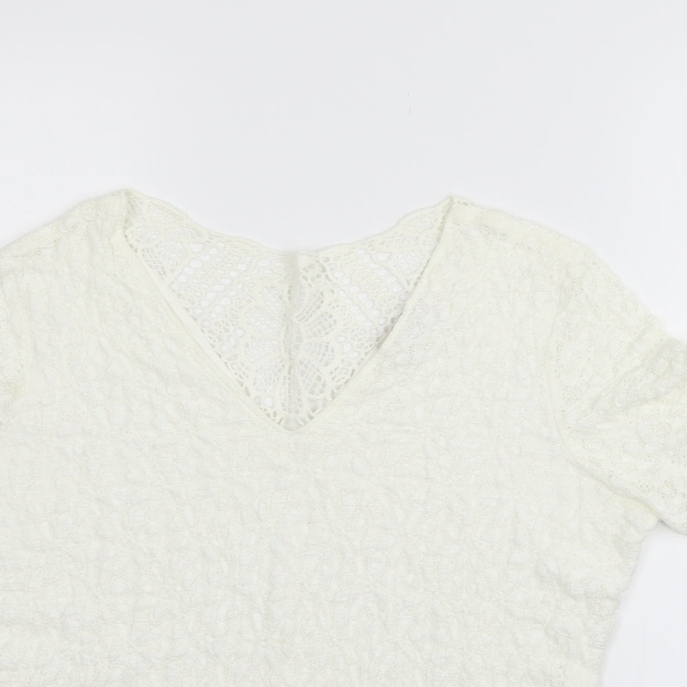 Per Una Womens White   Pullover Jumper Size 16