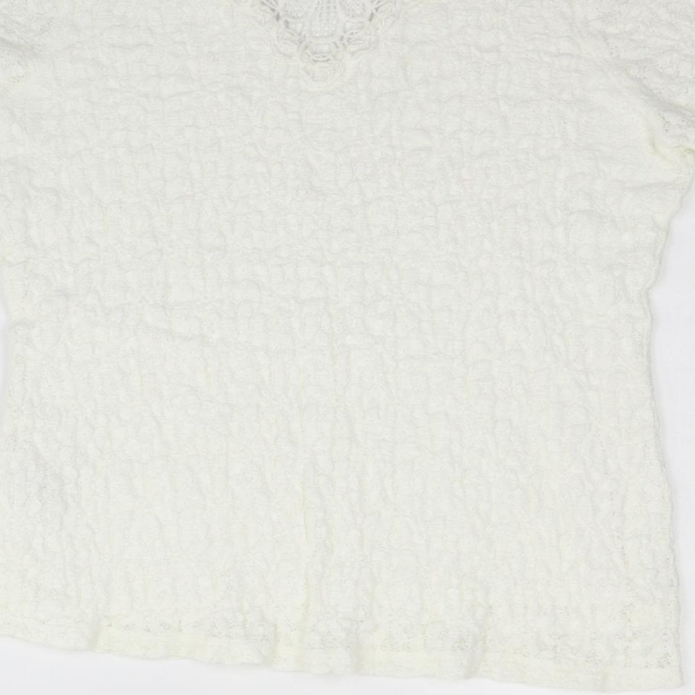 Per Una Womens White   Pullover Jumper Size 16