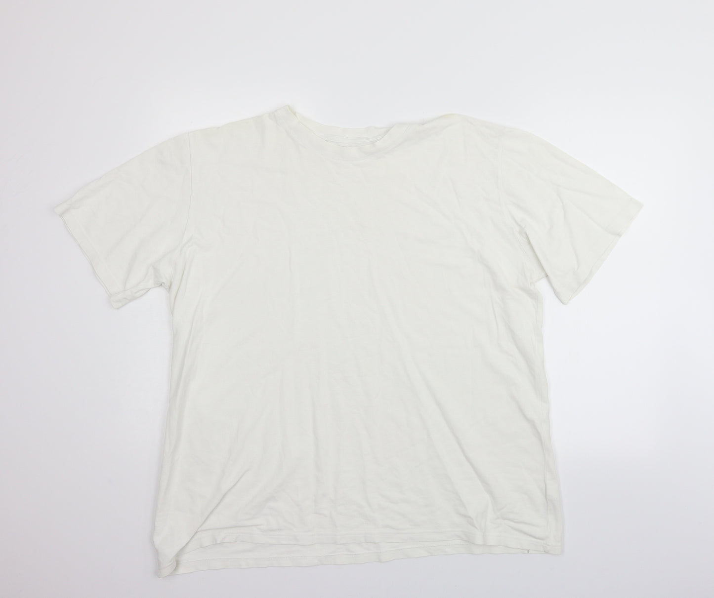 Marks and Spencer Womens White   Basic T-Shirt Size 20  - washABLE MARK ON SHOULDER
