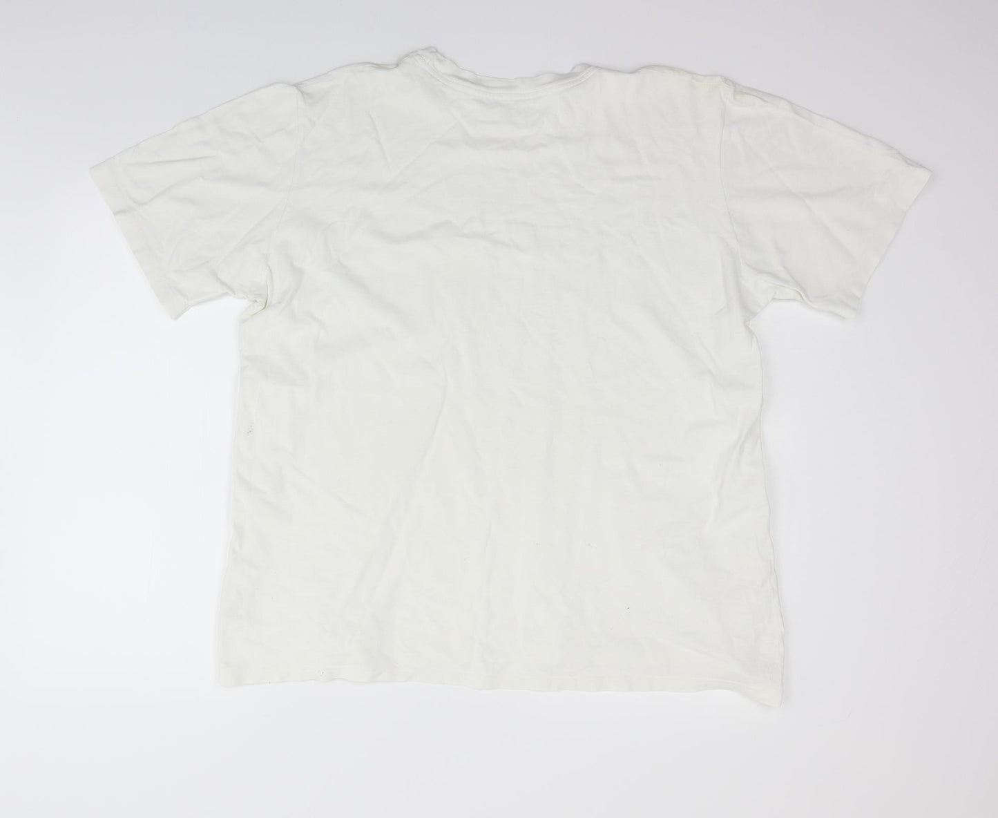 Marks and Spencer Womens White   Basic T-Shirt Size 20  - washABLE MARK ON SHOULDER