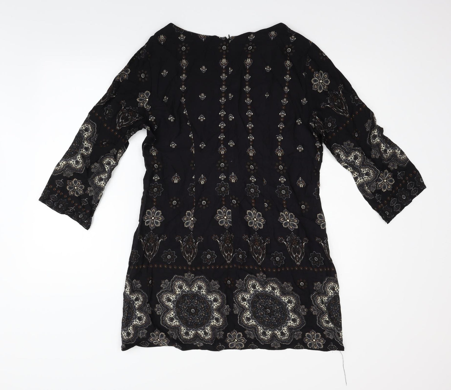 BaiShengGT Womens Black Geometric  Fit & Flare  Size M