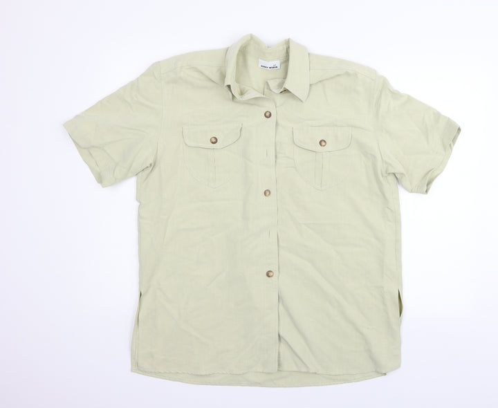 Gerry Weber Womens Beige Basic Button-Up Size 14
