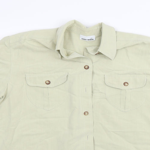 Gerry Weber Womens Beige   Basic Button-Up Size 14
