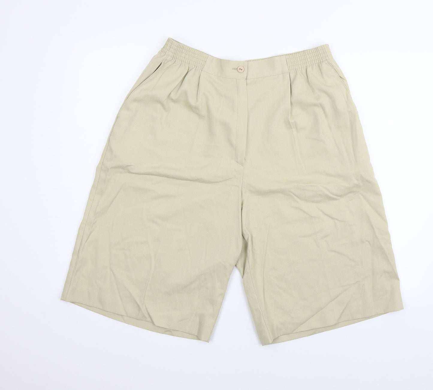 Karelia Womens Beige   Cut-Off Shorts Size 14