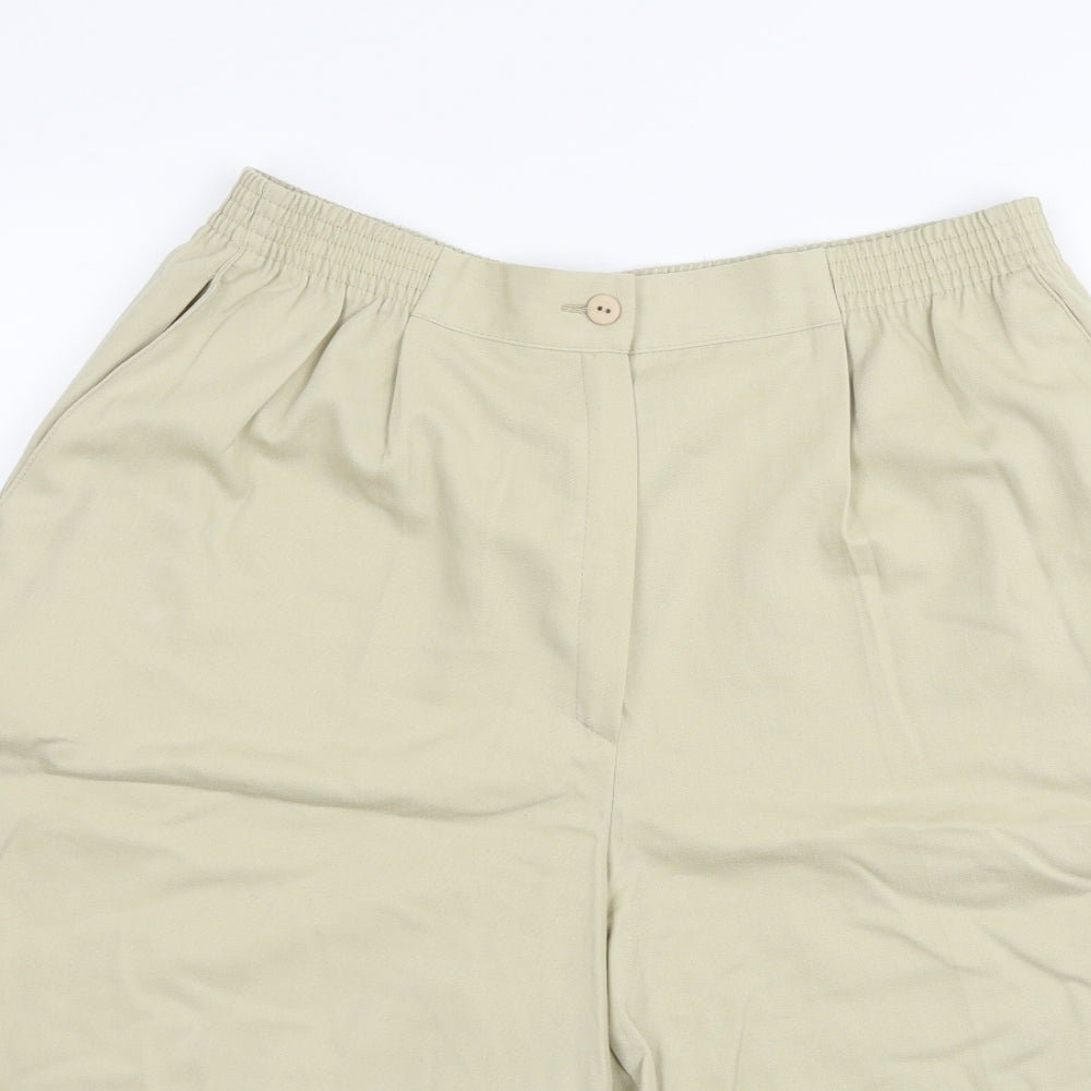 Karelia Womens Beige   Cut-Off Shorts Size 14
